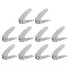 20 Pack Shoe Slots Organizer 255x95x200mm Adjustable Double Layer Rack Grey