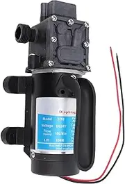 Fresh Water Pumps, Self Priming Diaphragm Water Pumps for Camping Kitchen Bathroom Garden Hose, RV Pumping G1/2 Outlet 130m Head Switch Type Diaphragm Pumping
