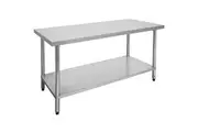 2100-7-WB Economic 304 Grade Stainless Steel Table 2100x700x900 - 6 legs