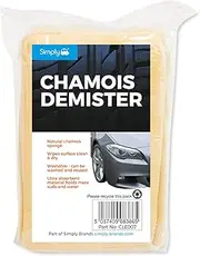 Simply CLE007 Car Wash Clean and Dry Natural Chamois Sponge, Cream, One Size