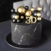 20-Piece Mini Balloon Cake Topper Decorations with Gold Ball Picks - Festive Cak