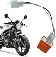 LED Flasher Relay Motorcycle | 2-Pin Adapter Cable Relay Harness - Copper Wires for Indicator Turn Lights, Replacement Parts Motorcycle Accessories, LED Flashing