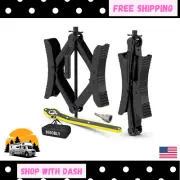 Camper RV Wheel Chock Stabilizer, Heavy Duty X-Shaped Camper Wheel Chock with Wr