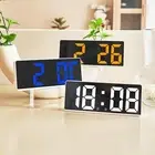 Electric Clock 5 Modes Brightness Temperature Date Snooze Desk Digital Clock