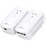 TP-LINK PA8033PKIT 3 Port Giga Powerline Adapter Kit Av1300 Homeplug Av2