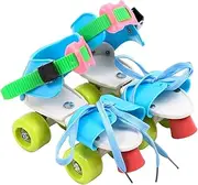 Kids Adjustable Roller Skates,Double Row,Easy Training 4 Wheels Rollerskate for Kids Beginner Boys and Girls Birthday Gift