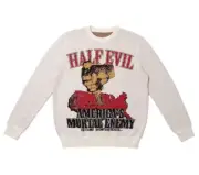 Half Evil 333 Mens Medium Mortal Enemy Knit Sweater NEW RARE R1477