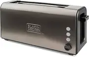 [BLACK+DECKER] ES9600070B BXTO1000E Toaster, 1000, Stainless Steel, Grey, 1 Slot Chamber