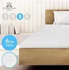 High Density 6CM Queen Egg Crate Foam Mattress Topper Underlay Protector