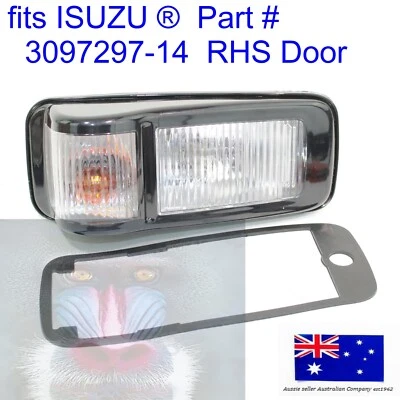 fits ISUZU 24V RHS Front Side Door Indicator light lamp 3097297-14 FSR NLR NLS
