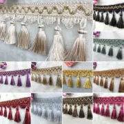 1M Tassel Fringe Lace Edging Trim Sewing Craft Ribbon Curtain Cushion Upholstery