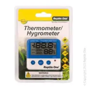 Reptile One External Thermometer Hygrometer With Probe And Min Max LCD