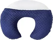 DONOMILO Nursing Pillow and Positioner Breastfeeding and Bottle Feeding, Propping Baby, Tummy Time, Sitting Support for Baby Boys Girls, with Removable dots Cover (Estate Blue)