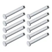 Clevis Pins (5mmx40mm) 30Pcs, Single Hole Flat Head Carbon Steel Fastener Pin