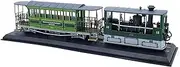 1/87 Scale Plastic 1894 Swiss G3-3 Rail Tram Car Model Plastic Vintage Steam Locomotive Car Model