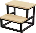 Step Stools for Adults Kids,Heavy Duty Sturdy Metal Frame Hold up to 500 Lbs Cap