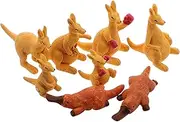 MOTHNUR 8pcs Micro Landscape Ornament Mini Garden Figurines Mini Animal Cake Toppers Fairy Garden Decor Tiny Landscape Decoration Moss Landscape Terrarium DIY Craft Small Animal Resin