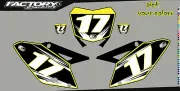 Suzuki RMZ450 2007 Pre Printed Number plate Backgrounds Accel SERIES