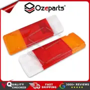 PAIR Tail Light Rear Lamp Lens For Toyota Hilux Tray Ute Cab Chassis 1988~On