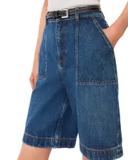 Whistles Raya Longline Denim Shorts