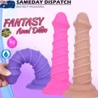 Anal Plug Threaded Fantasy Realistic Dildo Penis Cock Anal Vagina Adult Sex Toy