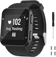 Silicone Band for Garmin Forerunner 35 Band/Garmin Forerunner 30 Band, Adjustable Sport Replacement Straps Watch Bands Men Women for Garmin Forerunner 35/30