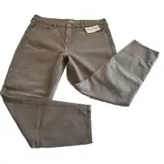 Old Navy O G Straight High Rise Light Brown Jeans Secret Slim Pockets Women’s 14