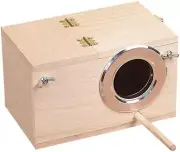 Pet Wood Parakeet Nest Box Bird House Breeding Nesting Bird Cage Box Lovebirds