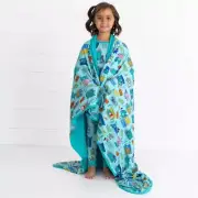 Little Sleepies Disney Monsters Inc Scream Team Large Cloud Blanket In Hand