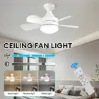 Remote Control Modern LED Ceiling Fan with Light Adjustable Dimmable Fan Lamp