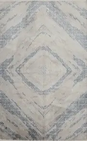 Oriental Geometric Contemporary Gray Diamond Design Area Rug 5x7 Ft Bedroom Rug