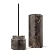 Studio Milligram Sensory Natural Stone Incense Glass Flue Gift Box Set Dark