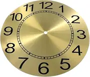 NULYLU Versatile Aluminum Clock Dial Round Replacement for DIY Wall Clock Aluminum Dial Plate Roman Numerals