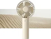 JISULIFE Handheld Mini Fan, Portable and Small with 3 Speeds, USB Rechargeable Battery Operate for Outdoor, Indoor, Makeup, Commute, Office, Travel, Concerts, Gifts for Women Men- Beige