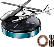 Rotating Solar Car Diffuser - Scent Spinner, Dashboard Fan | Natural Fragrance Vent Clip for Vehicle, Helicopter Style Air Refresher for Cabin, Home Interior, Fatigue Calm Aromatic Circulator
