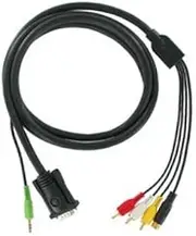 High Parts Dolls HD15M-S3RCA18 6.6 ft (2 m) S-Video/Composite Composite Cable (for Connecting Monitors)