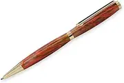 Carbatec Ball Point Pen Parts Gold Finish W/Black Clip - 5 Pack