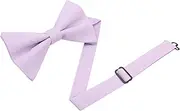[Entwineno] Linen Bow Ties for Men and Kids - Solid Color Pretied Bowties