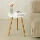 round Side Table, Small Accent Table Nightstand Modern End Table for Living Room