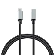 3ft USB-C USB 3.2 Gen 2 Type-C Male to Female EXTENSION Data Cable 10 Gbps Black