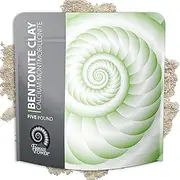 FOSSIL POWER Calcium Bentonite Clay Powder 5 Lb – Natural Heavy Metal Detox & Deep Pore Cleansing | Indian Healing | DIY Hair & Facial Mask Treatment for Sensitive Skin | Deo, Bath & Foot Soak