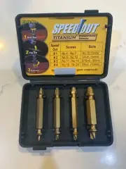 Speed Out Titanium Damaged Screw Extractor 4pc