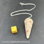Genuine Pendulum Dowsing Sunstone, Spiritual Healing Guidance Stone