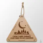 EYEDESIGN露營三角木掛牌 樂露無憂 CAMP-GO