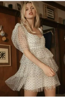 BNWT ALICE MCCALL PORCELAIN MYSTERIA MINI DRESS - SIZE 4 AU/0 US (RRP $395)
