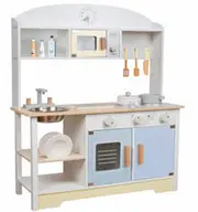 Wonder Co Home Wooden White & Blue Kitchen