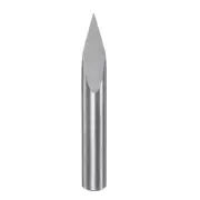6mm Shank 0.1mm Tip 30 Degree Carbide 3 Flutes Wood Engraving CNC Bit