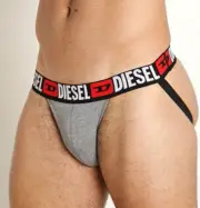 Sexy Men's Diesel Umbr-Jocky Cotton Stretch Jockstrap - Gray Medium - Brand New