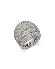 Bloomingdale's Fine Collection Pave Diamond Statement Ring in 14K White Gold, 4.05 ct. t. w.