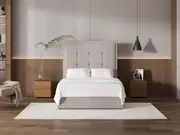 My Style Framed Headboard & Drawer Base - Double / Haze / Gas Lift Base